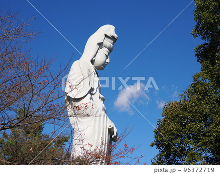 秋の高崎白衣大観音 96372719