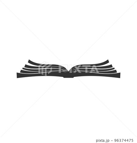 Vector image of a book, scroll and manuscript. 96374475
