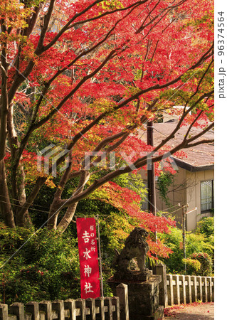 紅葉見頃な世界遺産吉野山 96374564