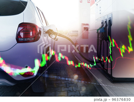 graph with increasing of the fuel price graph with increasing of the fuel price 96376830