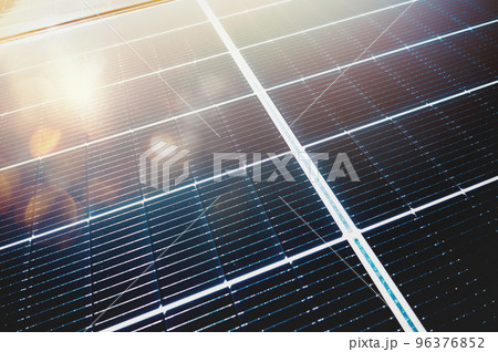 Renewable energy system with solar panel on the roof 96376852