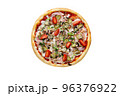Italian pizza on a white background isolated 96376922