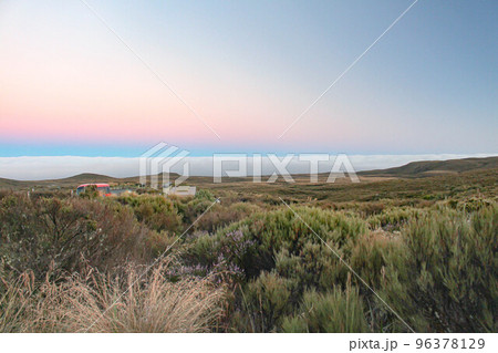 【トンガリロ国立公園】朝焼けと雲海 96378129
