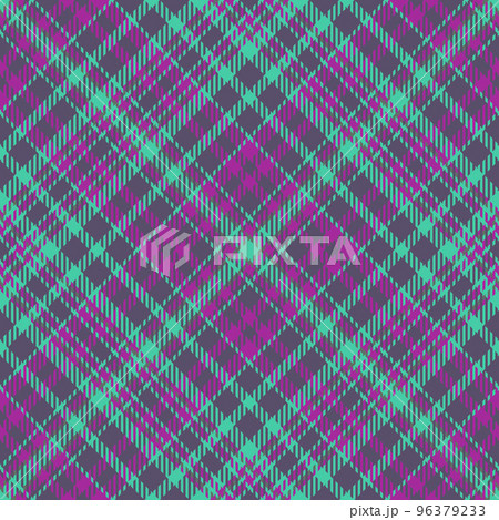 Texture fabric background. Textile tartan vector. Plaid check seamless pattern. 96379233