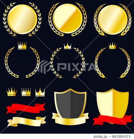 エンブレムや王冠のランキングセット エンブレムや王冠のランキングセット 96380423