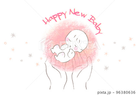 出産祝い 赤ちゃんが生まれる イメージ3 96380636