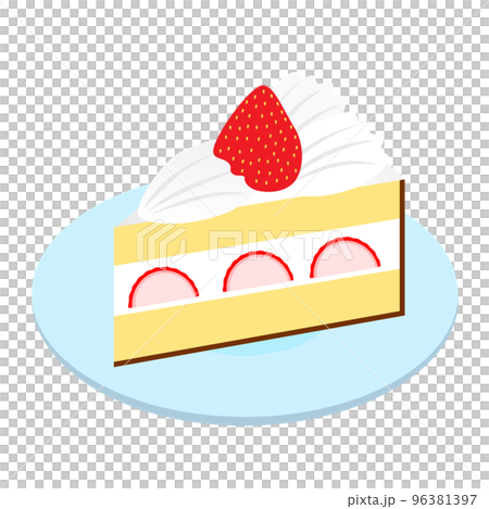 shortcake on a plate 96381397