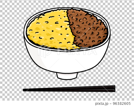 Illustration of Oyakodon (with chopsticks) Illustration of Oyakodon (with chopsticks) 96382605