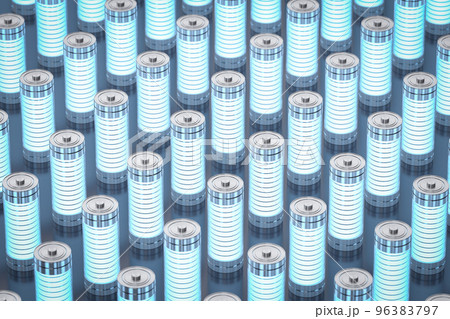 Group of alkaline and li-ion or rechargeable batteries 96383797
