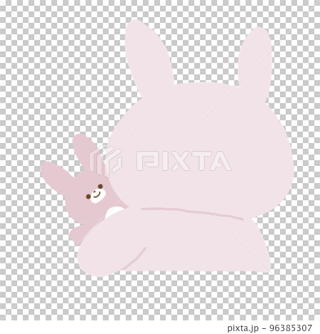 一隻毛絨玩具從後面看著你 icon 兔子單品 96385307