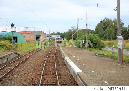 釧網本線からの車窓風景 清里町駅 釧網本線からの車窓風景 清里町駅 96385951