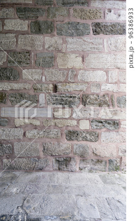 background textured stone wall and floor 96386933