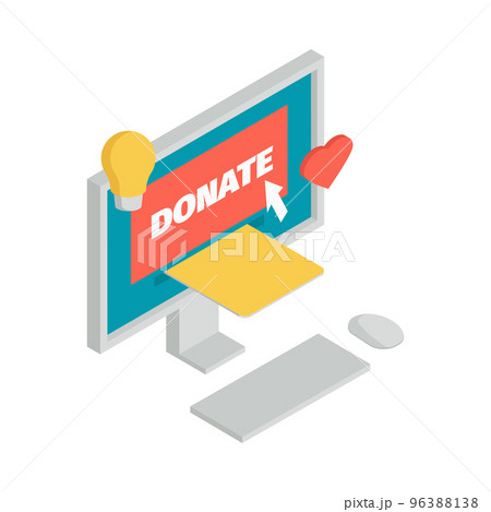 Isometric Charity Icon Isometric Charity Icon 96388138