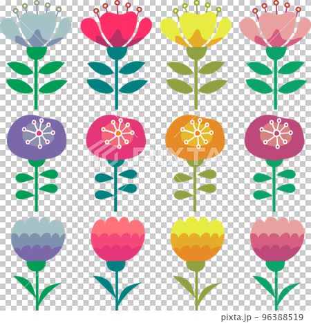 Scandinavian cute flower set Scandinavian cute flower set 96388519