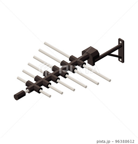 Isometric Antenna Icon 96388612