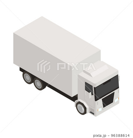 Isometric Truck Illustration 96388614