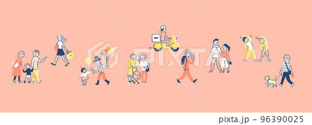 老若男女 さまざまな人々 老若男女 さまざまな人々 96390025