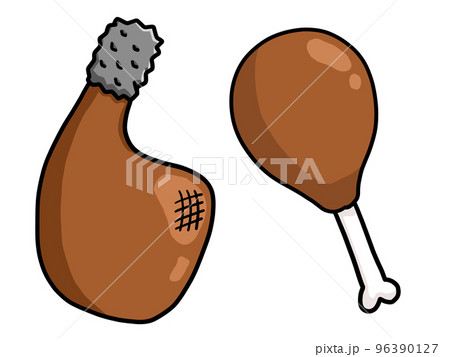 骨付きチキンのイラスト1 96390127