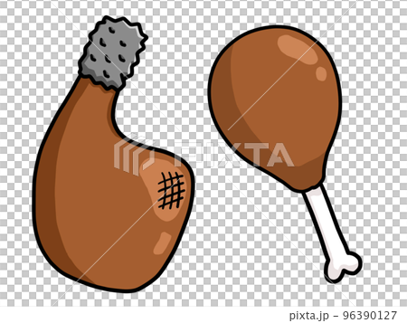 骨付きチキンのイラスト1 96390127