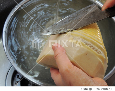下茹でした筍 下茹でした筍 96390671