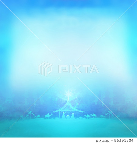 Birth of Jesus in Bethlehem card 96391504