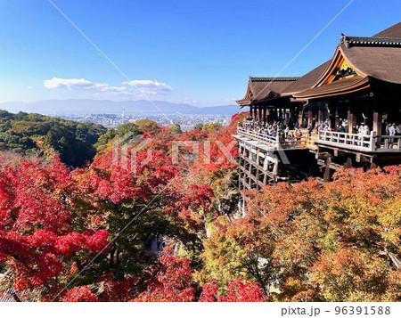 秋　清水寺　スマホ撮影 96391588