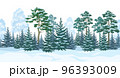 Seamless Christmas Winter Forest Landscape 96393009