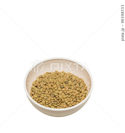 a white bowl with lentils a white bowl with lentils 96398555