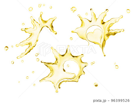 Splashing of oil, juice abstract background, 3d rendering Splashing of oil, juice abstract background, 3d rendering 96399526