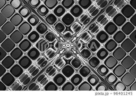 abstract black and white geometric background, monochrome illustration, design 96401245