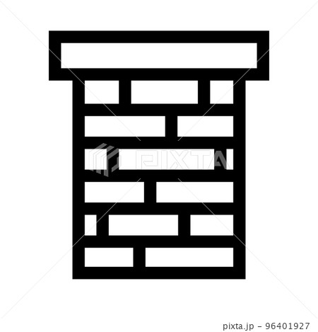 レンガの煙突アイコン。排気。ベクター。 レンガの煙突アイコン。排気。ベクター。 96401927