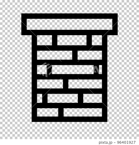 レンガの煙突アイコン。排気。ベクター。 レンガの煙突アイコン。排気。ベクター。 96401927