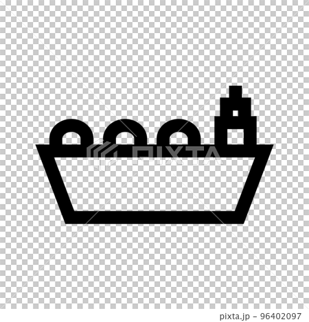 シンプルなLNG船のアイコン。ベクター。 96402097