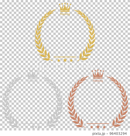 月桂樹排名圖標素材 96403294