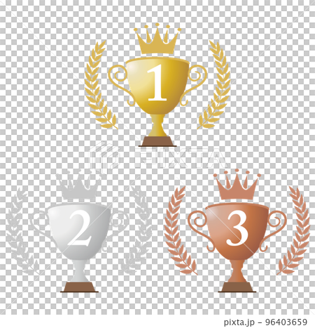 トロフィー　ランキング　アイコン素材 96403659