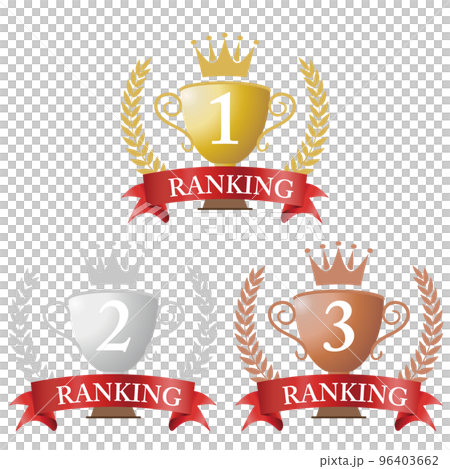 獎杯排名圖標素材 96403662
