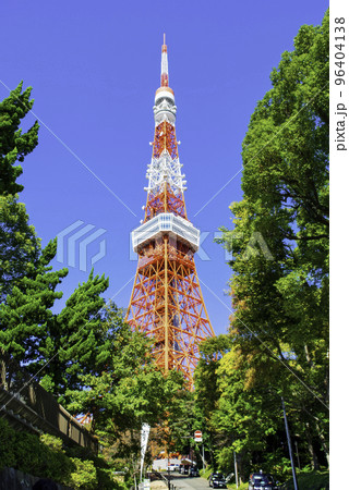 東京タワー　東京タワー下からの風景 96404138