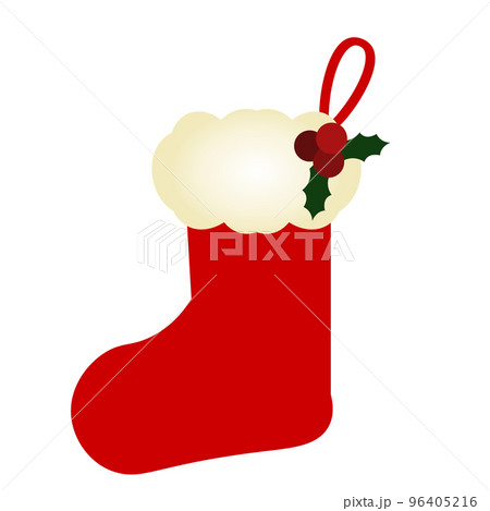クリスマス用の靴下のイラスト 96405216