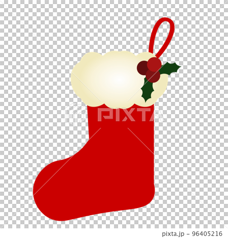 クリスマス用の靴下のイラスト 96405216