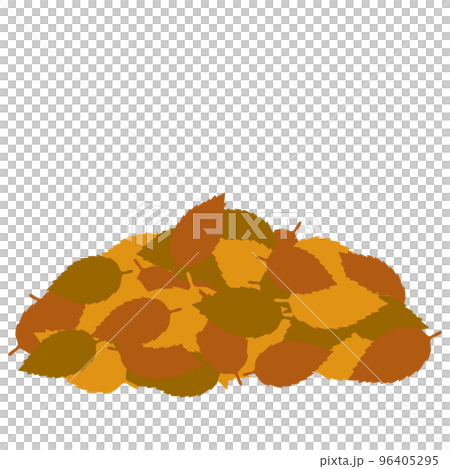 Pile of fallen leaves Solid illustration Pile of fallen leaves Solid illustration 96405295