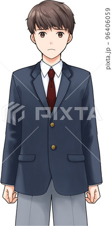 悲しげな男子学生 96406059