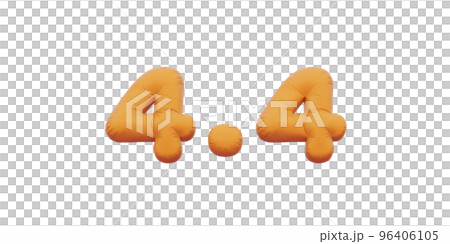 4.4 golden inflatable Helium foil numbers bread balloons style. 4.4 golden inflatable Helium foil numbers bread balloons style. 96406105