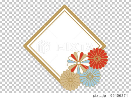 現代簡約日式花紋框15 96406274