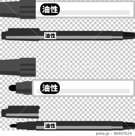Illustration set of permanent pen Illustration set of permanent pen 96407624