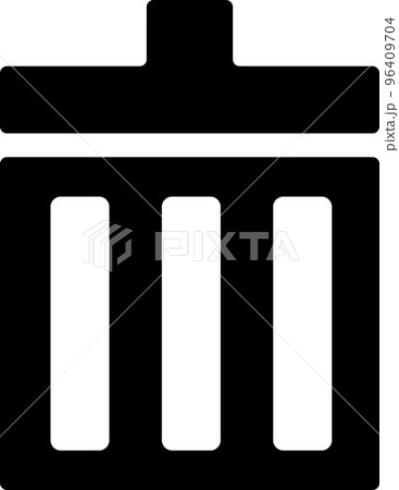 ゴミ箱のシンプルなピクトグラム ゴミ箱のシンプルなピクトグラム 96409704