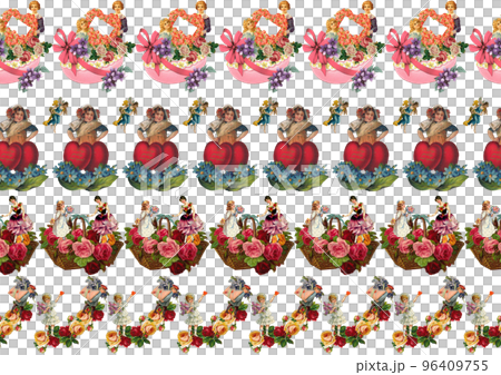 情人節復古拼貼線 96409755