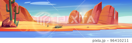 Desert of Africa or Wild West Arizona landscape Desert of Africa or Wild West Arizona landscape 96410211