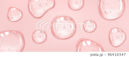Abstract background with clear serum or gel drops 96410347