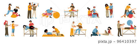 Physical therapy, treatment, massage, rehab Physical therapy, treatment, massage, rehab 96410397