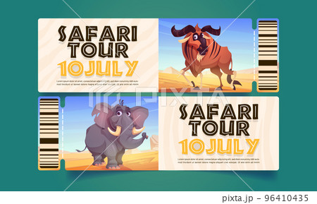 Tickets for safari tour with wild african animals 96410435